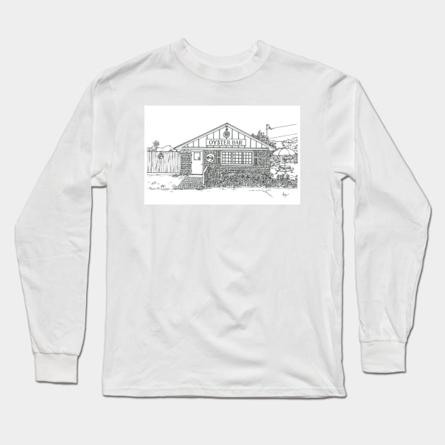 Oyster Bar Long Sleeve T-Shirt by valery in the gallery